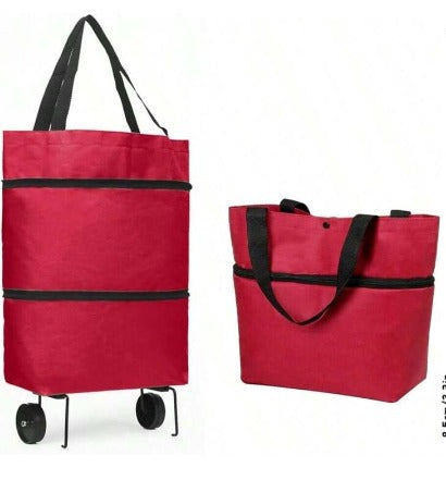 Carrito de compra plegable - Rojo